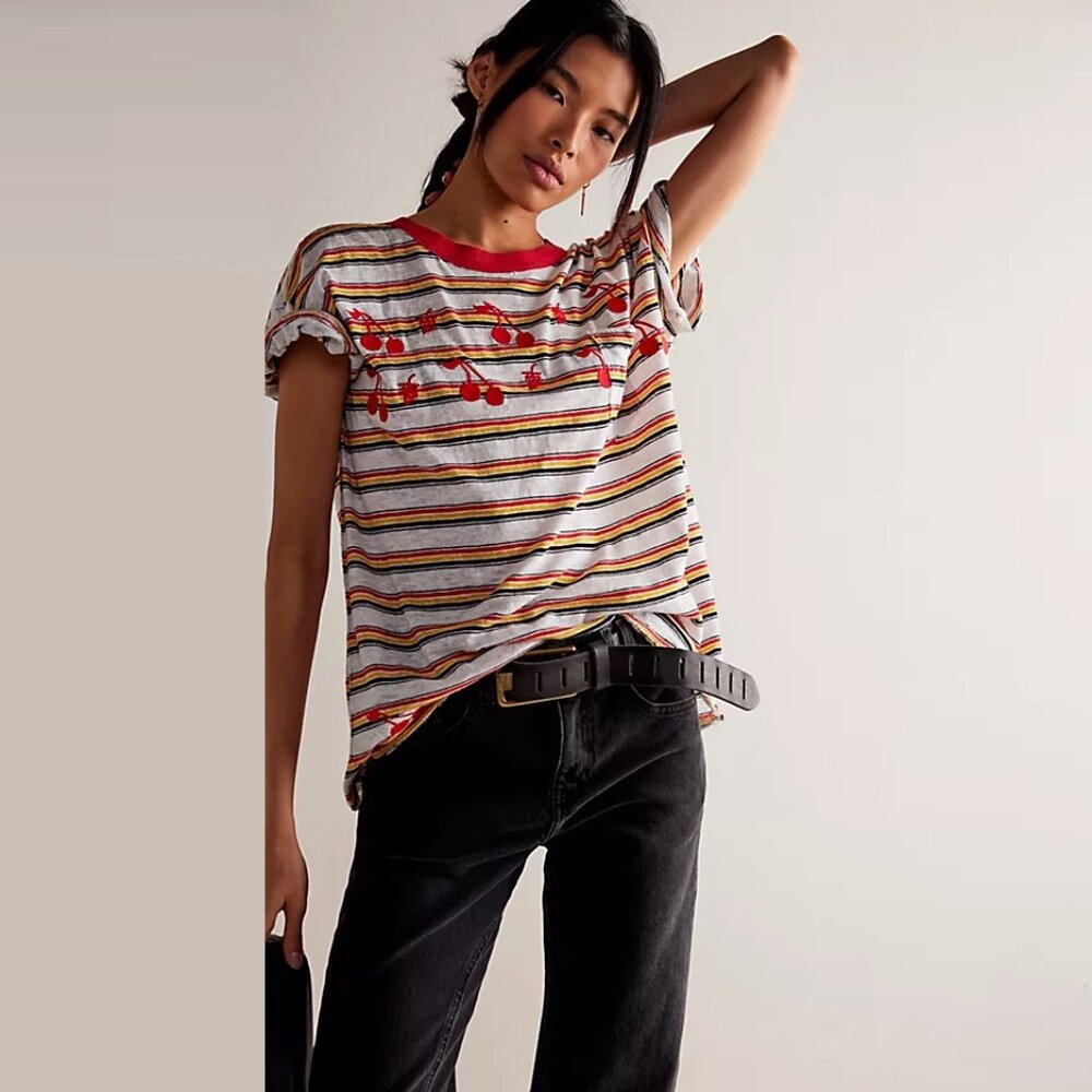 Free People Cherri Tee NWOT - Picture 1 of 9